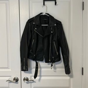 Zara Moto Jacket Faux Leather